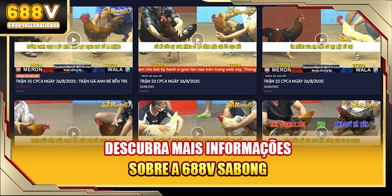 Descubra mais informações sobre a 688V sabong